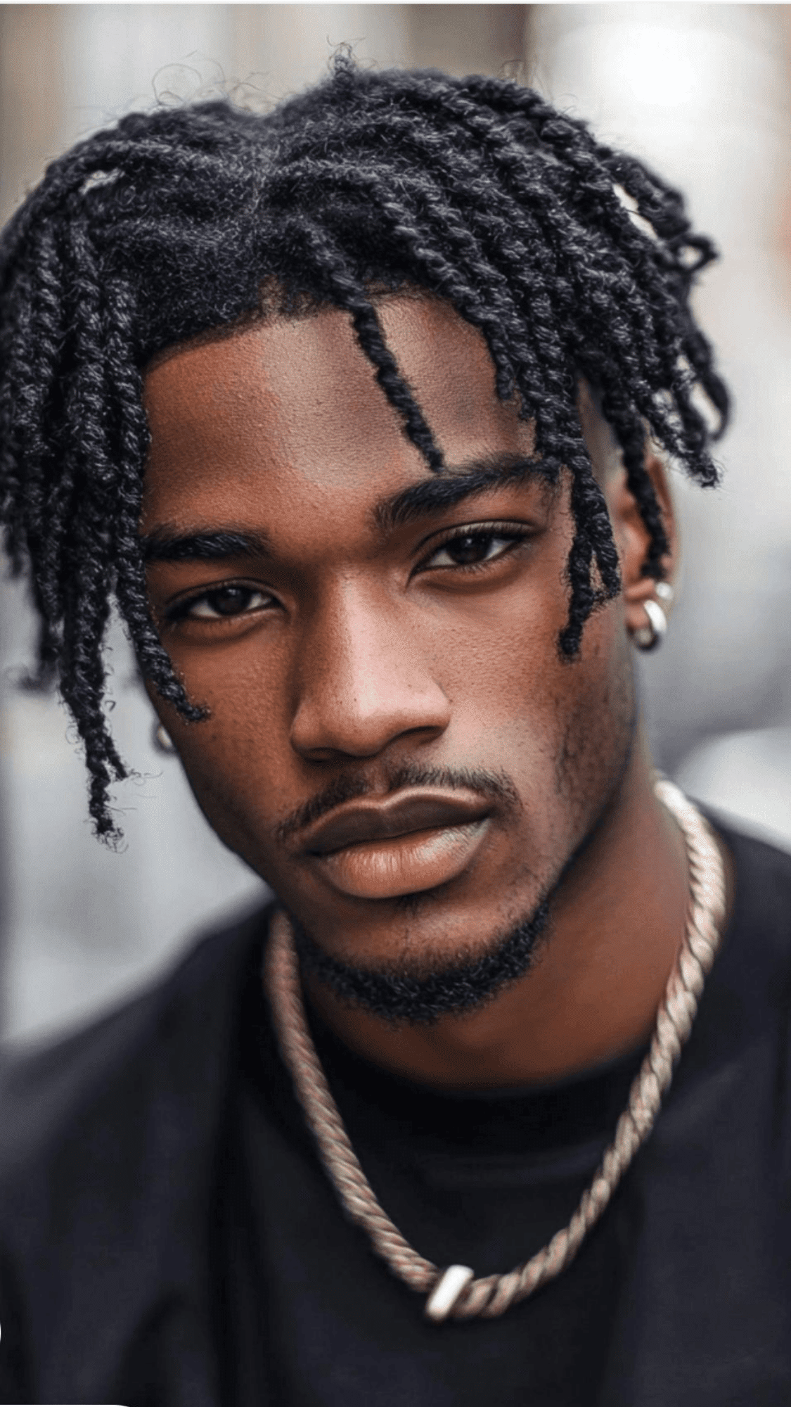 low fade with twists