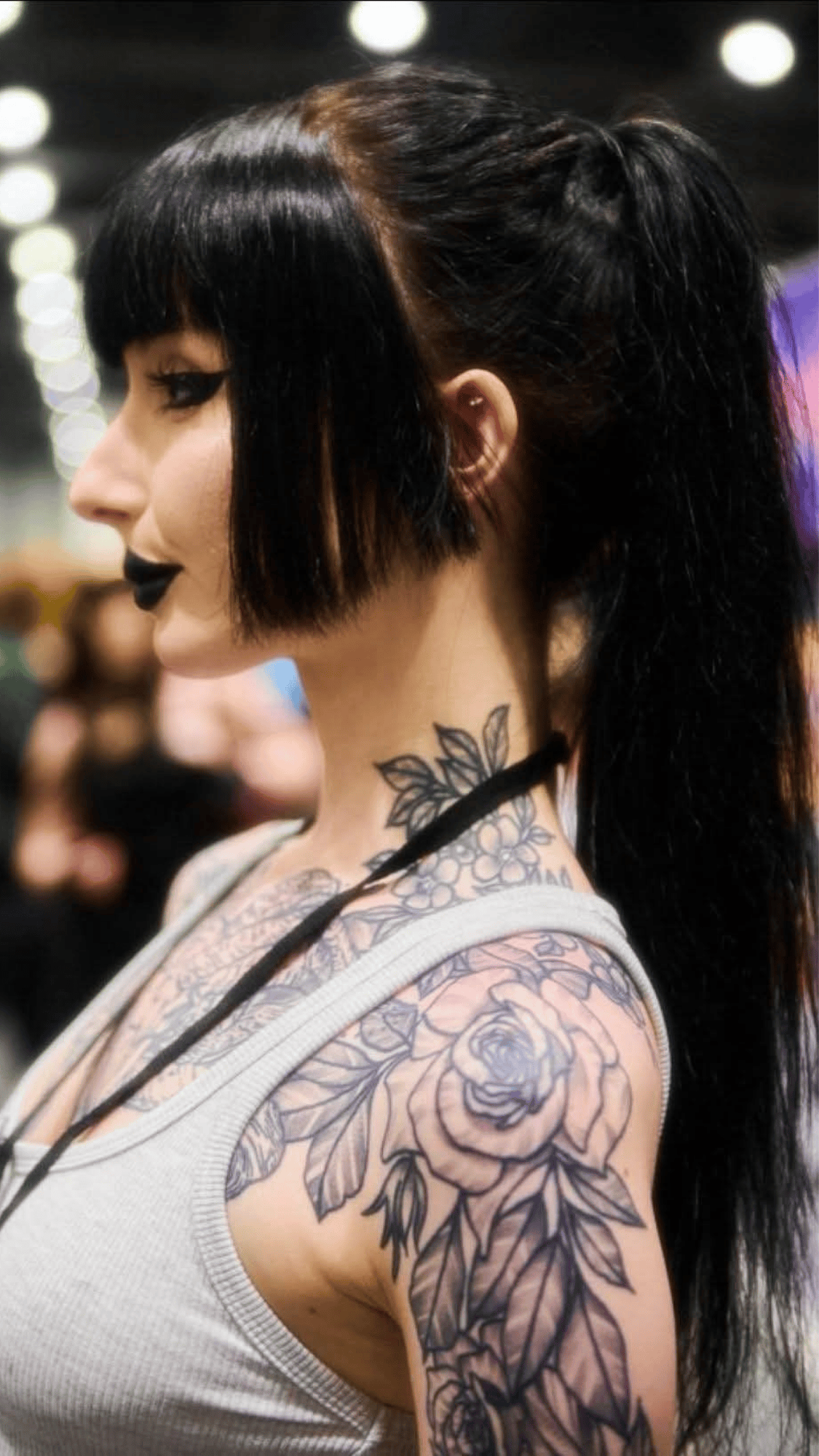 sleek ponytail