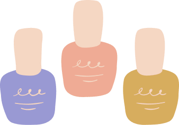5 Pink Nail Icons