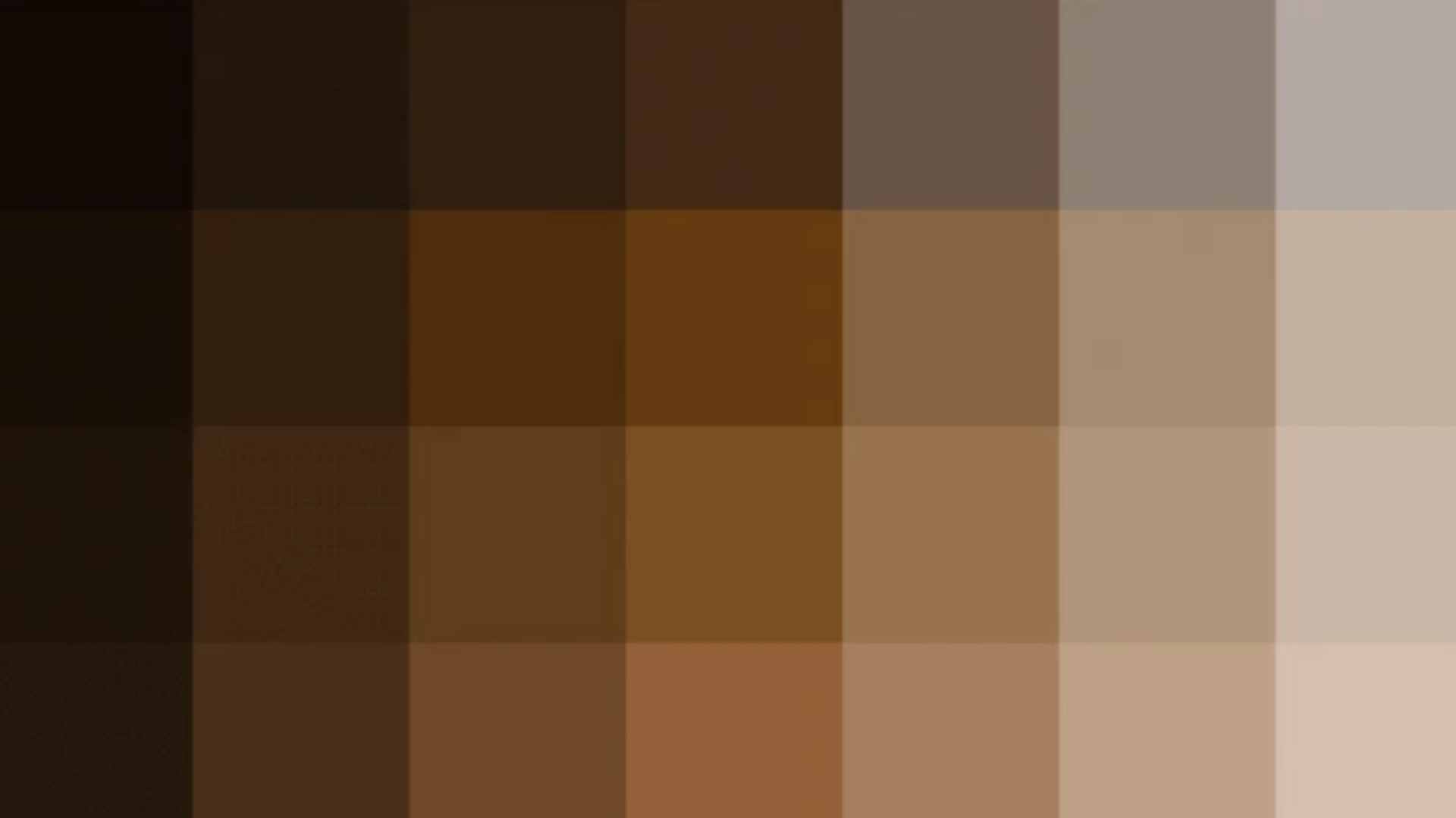 Color palette swatch grid displaying a gradient from black to brown tones across six columns and three rows.
