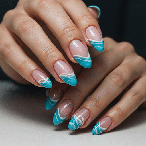 Coastal French Tips