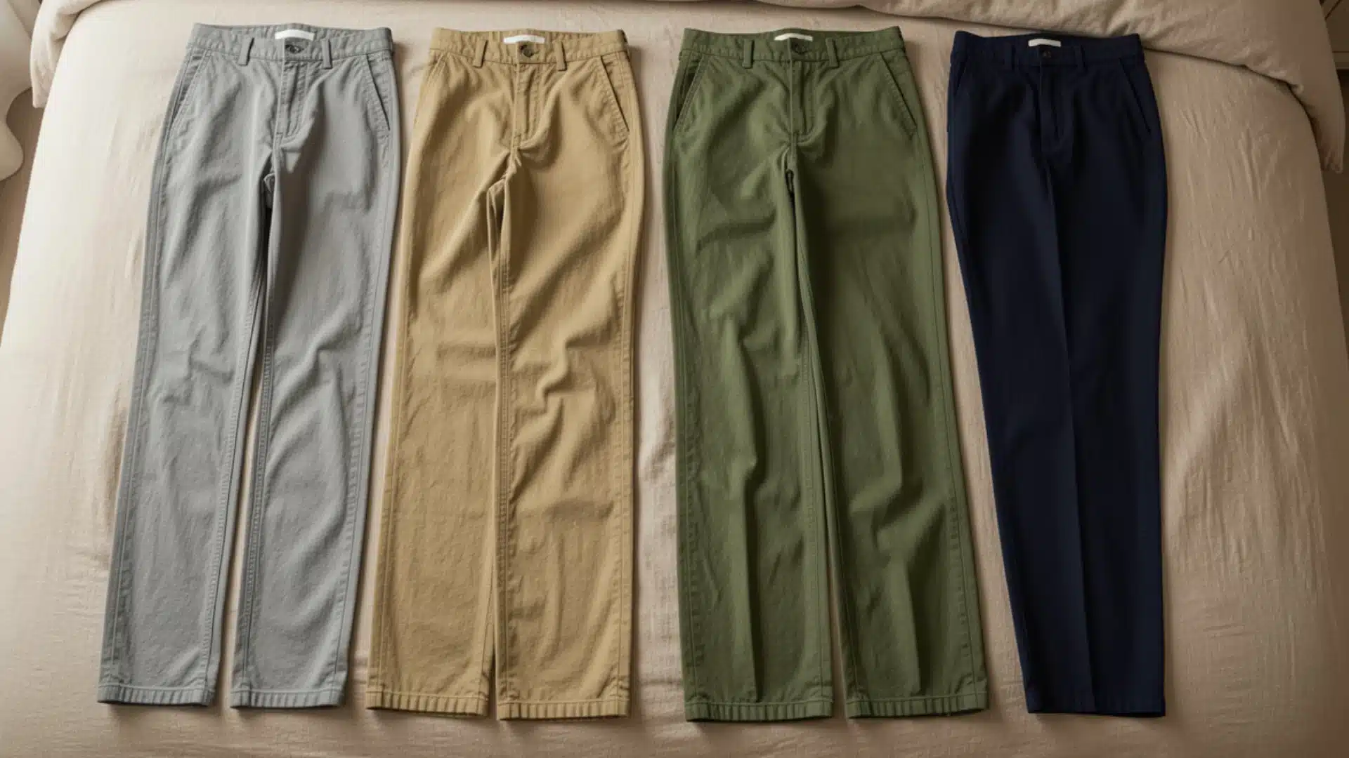 chino-pants-laying-on-a-bed