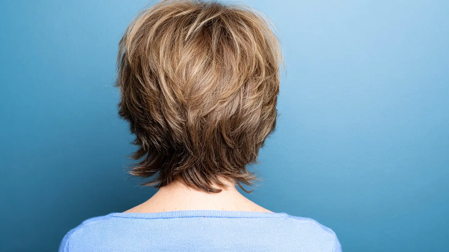 Medium length wispy layered haircut with lightweight feathered ends and soft flowing layers