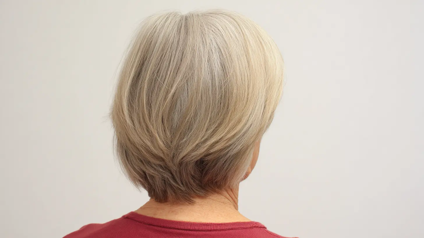 Side parted long bob with layered ends creating natural movement and extra fullness